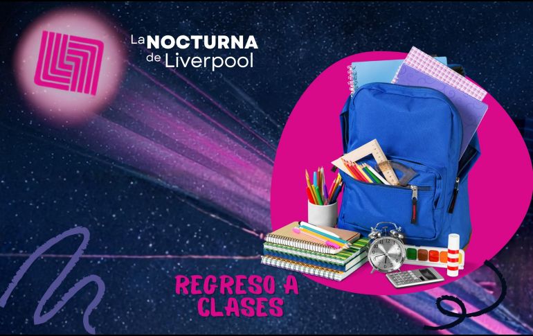 Aunque hay varias ediciones cada año, la Venta Nocturna no se celebra en el marco del regreso a las aulas. ESPECIAL / LIVERPOOL y CANVA