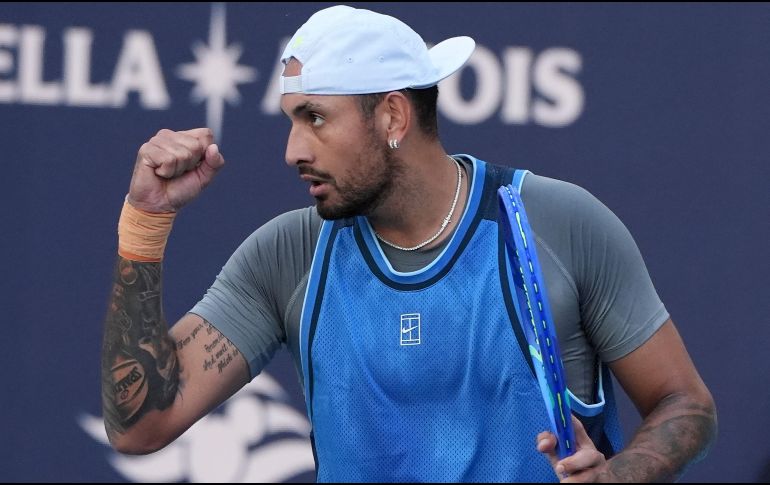 Nick Kyrgios, de 31 años, proporcionó una muestra durante un evento ATP 250 en Mallorca en julio, y unos días después un laboratorio acreditado por la AMA confirmó la presencia de benzoilecgonina. AP / ARCHIVO