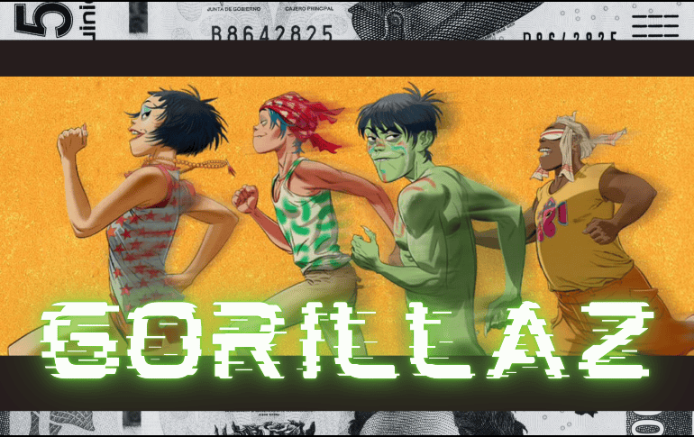Gorillaz llegará por primera vez a la Perla Tapatía con su más reciente gira “The Mountain Tour”. ESPECIAL/OCESA