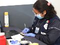 La Brigada Forense para la toma de muestras de ADN y entrevistas contextuales a familiares de personas desaparecidas. ESPECIAL / COORDINACIÓN GENERAL DE SEGURIDAD DE JALISCO