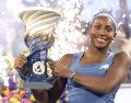 Su historia como campeona comenzó en 2019, cuando con sólo 15 años conquistó Linz. EFE/M. LYONS