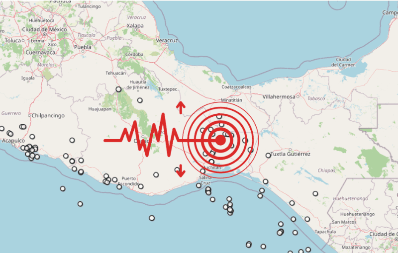 Sismo en Oaxaca. ESPECIAL / SSN&nbsp;
