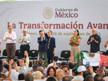 Imagen de archivo de Sheinbaum acompañada de su gabinete y el Gobernador de Jalisco, Pablo Lemus, durante la presentación de su informe La Transformación Avanza presentado en Jalisco. EL INFORMADOR/J. Acosta