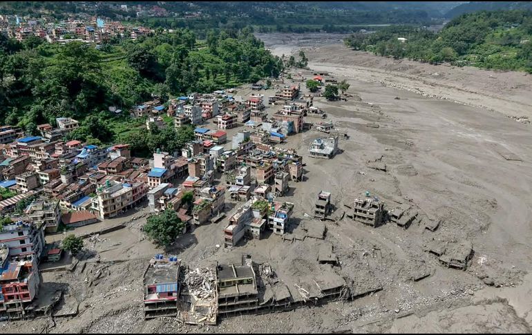 Las localidades más afectadas por la riada fueron Timure, Rasuwagadhi y Syabrubesi, ubicadas en el distrito nepalí de Rasuwa, muy cerca de la frontera con la Región Autónoma del Tíbet. AFP / P. Ranabhat
