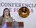 Ariadna Montiel reaccionó a la más reciente decisión del senador Enrique Inzunza. SUN/AFP