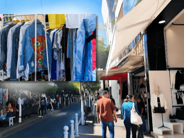 La zona comercial cuenta con más de mil 100 tiendas distribuidas donde encontrarás ropa, calzado y accesorios. GOBIERNO DE ZAPOTLANEJO / CANVA / ESPECIAL