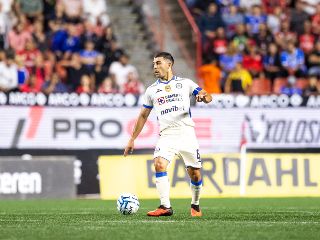 Erik Lira, durante el partido de la jornada 4 del torneo Apertura 2026 de la Liga BBVA MX, entre los Xolos de Tijuana y la Máquina Celeste del Cruz Azul, realizado en el Estadio Caliente. IMAGO7