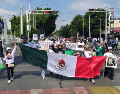 La concentración comenzó a las 8:30 horas, teniendo como punto de encuentro la Glorieta de las y los Desaparecidos, en Niños Héroes Chapultepec. ESPECIAL