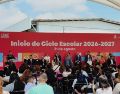 Autoridades estatales y municipales destacaron los avances en infraestructura y equipo tecnológico para la educación en el Estado. ESPECIAL