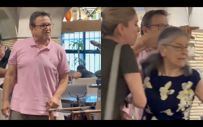 Pedro Arturo López Obrador fue expulsado de un restaurante en Veracruz por comensales molestos. ESPECIAL/CAPTURA DE VIDEO