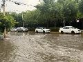 Una de las vialidades afectadas es avenida México, donde se aprecian inundaciones y encharcamientos. ESPECIAL