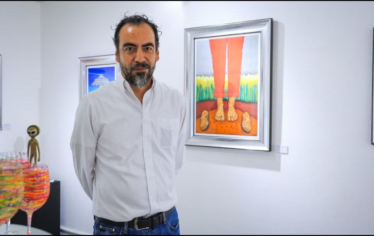 La exposición presenta 35 piezas de Juan Carlos Santoscoy, Pablo Márquez y José Topete. EL INFORMADOR/ J. ACOSTA.