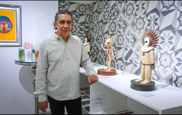 La exposición presenta 35 piezas de Juan Carlos Santoscoy, Pablo Márquez y José Topete. EL INFORMADOR/ J. ACOSTA.