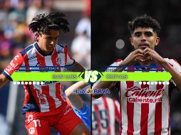 La diferencia en la clasificación hace que Chivas parta con una mejor producción de puntos, aunque San Luis llega con el impulso de haber conseguido su primera victoria como visitante en la jornada anterior. ESPECIAL / IMAGO7 y CANVA