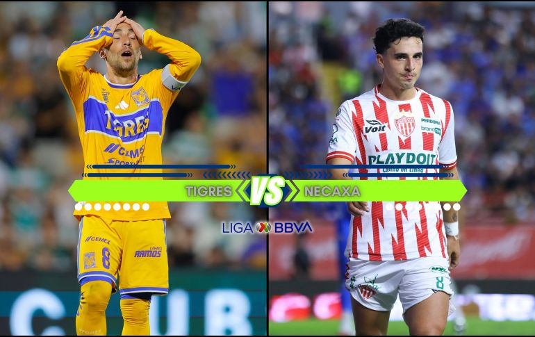 Tigres recibe a Necaxa en el Estadio Universitario por la Jornada 7 del Apertura 2026 de la Liga MX. ESPECIAL / IMAGO7 y CANVA