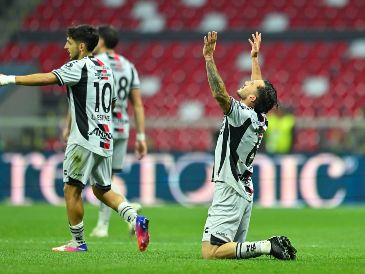 Edgar Zaldivar durante el festejo de gol en el partido correspondiente a la jornada 5 del torneo Apertura 2026 de la Liga BBVA MX. IMAGO7