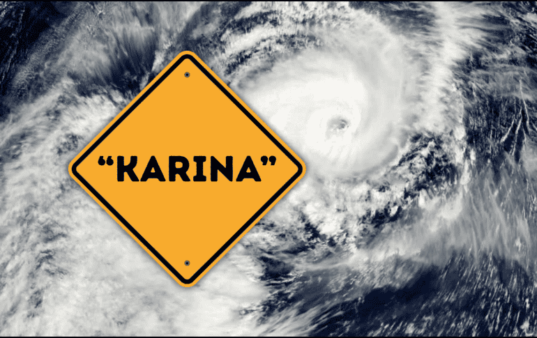 El huracán “Karina”, que a principios de esta semana encendió las alarmas al alcanzar la temible categoría 4 en la escala Saffir-Simpson, ha comenzado un proceso irreversible de debilitamiento. ESPECIAL / CANVA