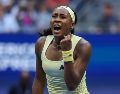 Gauff, número 4 en el mundo, buscará una victoria más en el US Open. EFE / S. YENESEL