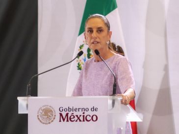 La presidenta Claudia Sheinbaum Pardo destacó los programas sociales y trabajos realizados en Jalisco. EL INFORMADOR / A. NAVARRO