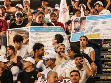 Los manifestantes denunciaron que no han sido escuchados y señalaron que a Sheinbaum “no le interesan los desaparecidos”. EL INFORMADOR/A. Navarro