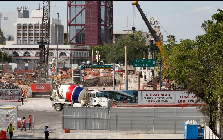 30 de marzo del 2015. Obras en contrucción de la Línea 3. EL INFORMADOR/ ARCHIVO
