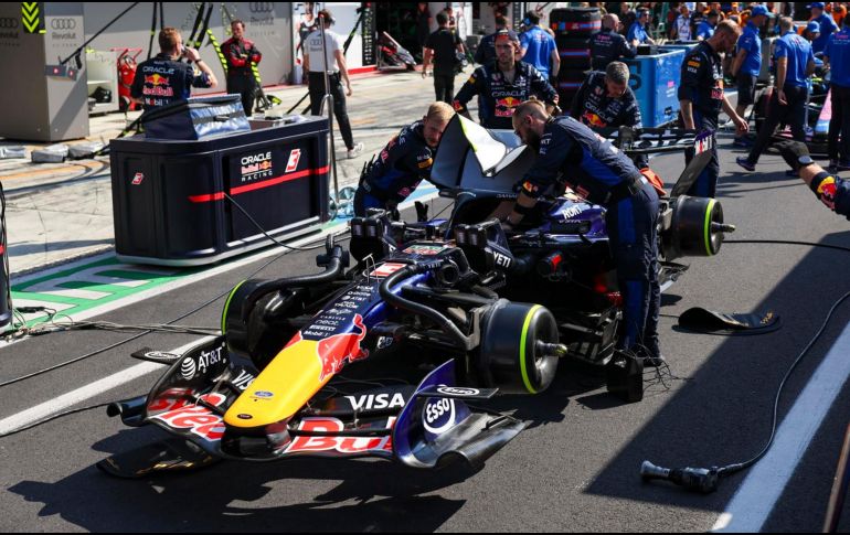 Hadjar, de acuerdo con Red Bull, sufrió una fractura mientras practicaba boxeo durante las vacaciones de mitad de temporada. EFE / ARCHIVO
