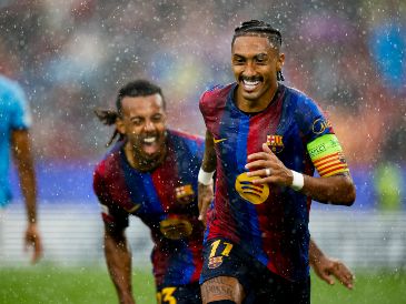 El conjunto blaugrana arrancó su camino en la Champions League con una actuación contundente en un partido de muchos goles. EFE / A. Estévez