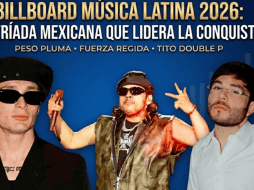 El cantante mexicano Peso Pluma encabeza con 17 candidaturas la lista de finalistas de los Premios Billboard de la Música Latina 2026, seguido de su compatriota Tito Double P. ESPECIAL.