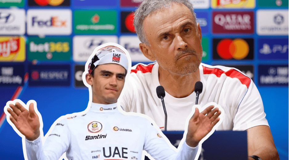El técnico del PSG, Luis Enrique, elogió al ciclista mexicano Isaac del Toro. Destacó su garra, ambición y valentía en el ciclismo internacional. EFE/EPA/Y. Valat AFP/ARCHIVO