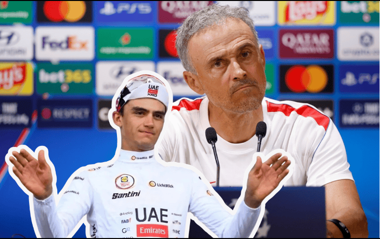 El técnico del PSG, Luis Enrique, elogió al ciclista mexicano Isaac del Toro. Destacó su garra, ambición y valentía en el ciclismo internacional. EFE/EPA/Y. Valat AFP/ARCHIVO
