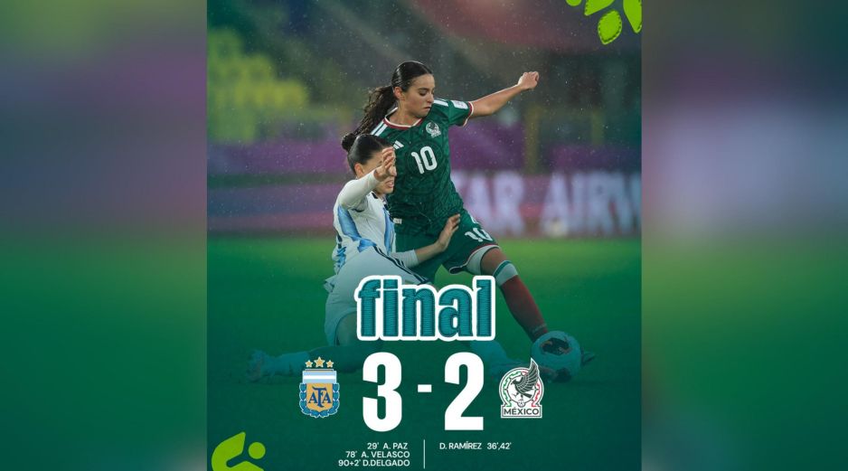 El Tri femenil necesitaba vencer a Argentina para seguir con vida en el certamen. X / @Miseleccionfem
