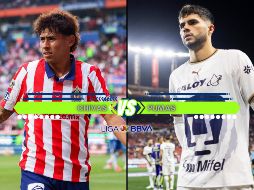 Tapatíos y capitalinos se enfrentan este domingo en el Estadio AKRON por la Jornada 8 del Apertura 2026 de la Liga MX. ESPECIAL / IMAGO7 y CANVA