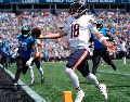 Los Bears vencieron 59-37 a Carolina y se quedaron a tres puntos de igualar el récord de Atlanta, vigente desde hace 53 años, de más puntos en la Semana 1. AP / E. Verduzco