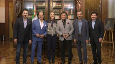 Antes de su concierto del 15 de septiembre, Los Tigres del Norte se reunieron con Sheinbaum. X/Claudiashein