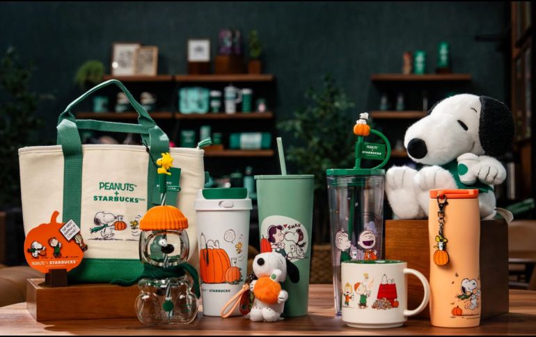 La cadena implementa una estrategia especial para la esperada llegada de los productos de Peanuts al país. ESPECIAL/STARBUCKS.