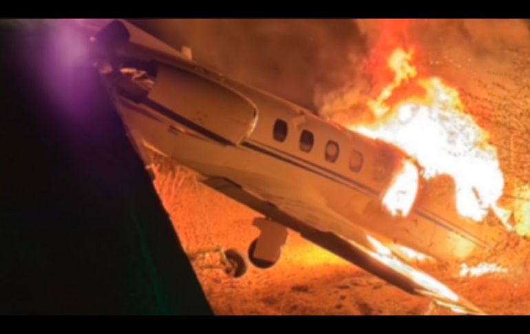 El piloto del avión Cessna 550 Bravo intentaba aterrizar en el aeródromo de Parelhas cuando se salió de la pista tras una maniobra arriesgada. CAPTURA DE VIDEO