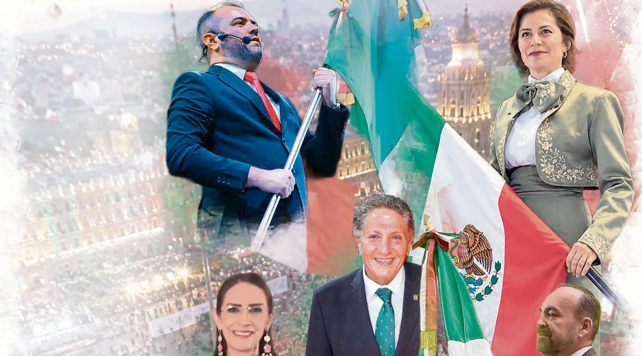 Los presidentes de los municipios del área metropolitana de Guadalajara celebraron la Independencia de México con el tradicional Grito. EL INFORMADOR/D. Ávalos