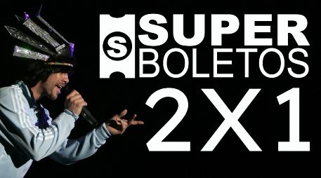 Superboletos tiene nueve conciertos en la Arena Guadalajara al 2x1 solo HOY 16 de septiembre; entre ellos, boletos para Jamiroquai. EL INFORMADOR / ARCHIVO