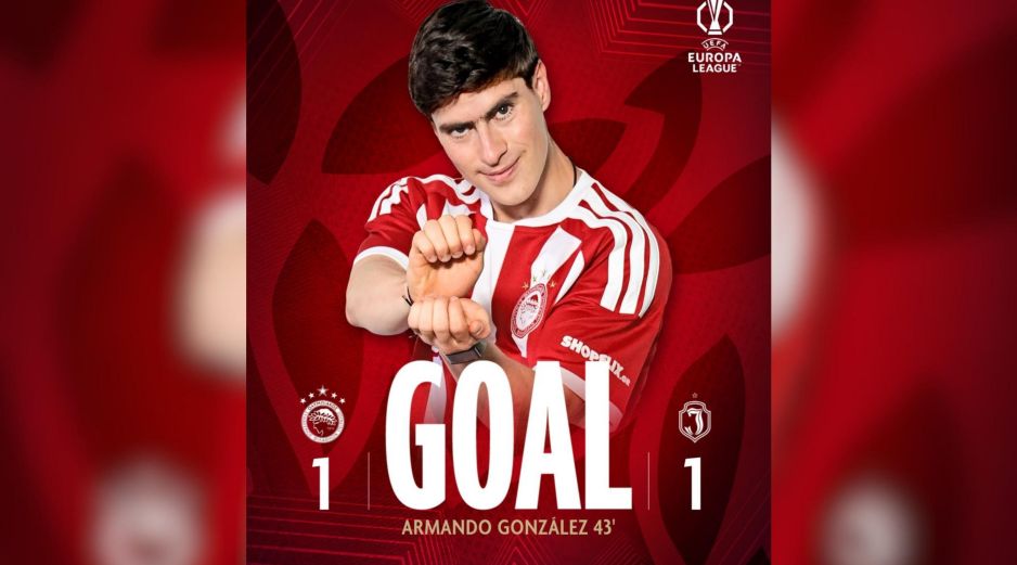 Además de los cuatro goles que lleva con la camiseta rojiblanca, suma dos asistencias; su cuenta pendiente es convertir en la Superliga de Grecia. X/@olympiacosfc.