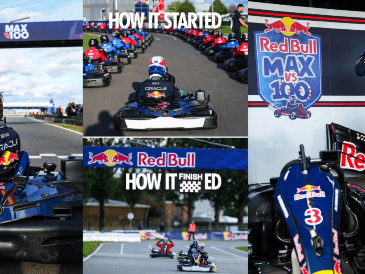 El formato del evento, denominado "Max vs 100" y organizado por Red Bull, era tan sencillo como implacable. ESPECIAL/@redbullracing