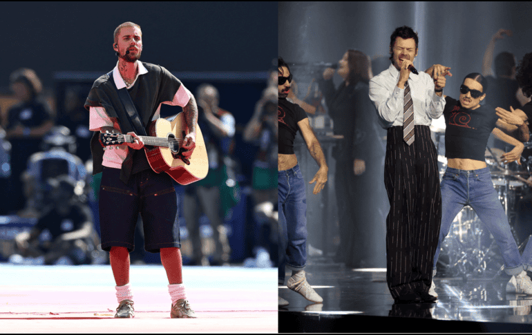 Los cantantes Justin Bieber y Harry Styles figuran ahora como posibles headliners de este popular espectáculo. AFP / CANVA