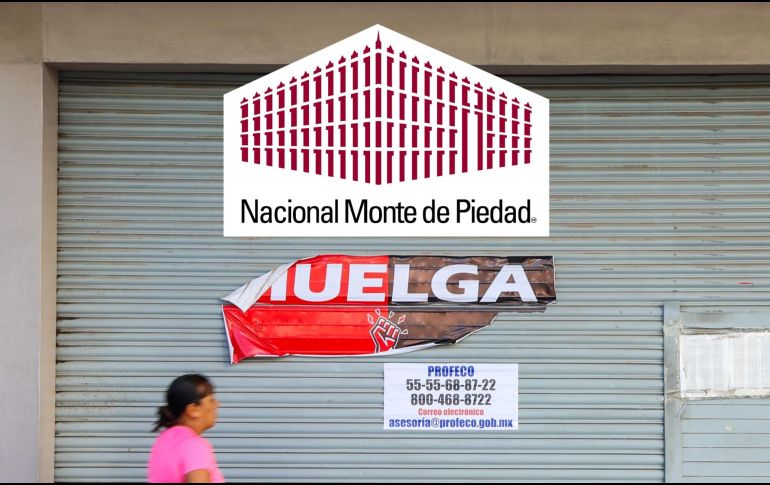 Mientras tanto, las sucursales de Nacional Monte de Piedad permanecen cerradas. EL INFORMADOR / ARCHIVO