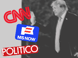 El veto anunciado afecta tanto a MS NOW como a CNN, dos importantes cadenas de noticias de Estados Unidos. EFE/EPA/POOL