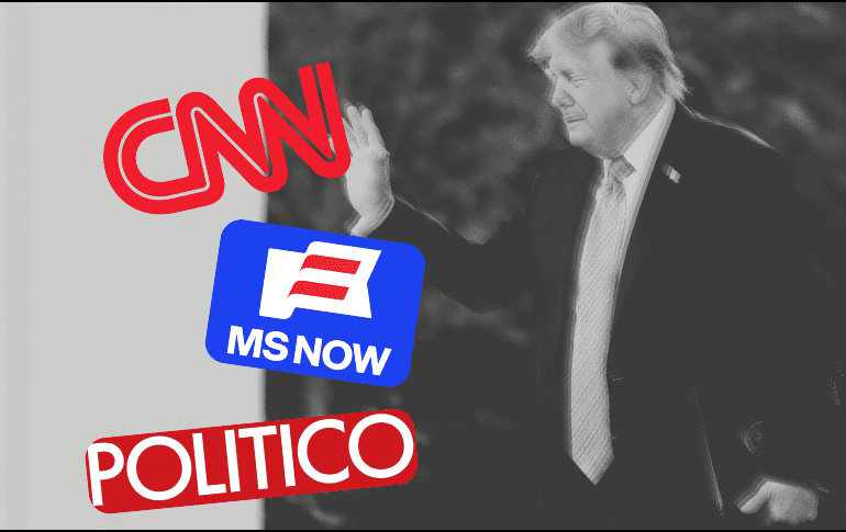 El veto anunciado afecta tanto a MS NOW como a CNN, dos importantes cadenas de noticias de Estados Unidos. EFE/EPA/POOL