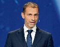 Aleksander Ceferin. El presidente de la UEFA, junto al de Concacaf, pide más recursos para las federaciones asociadas a la FIFA. AFP/M. Yalcin