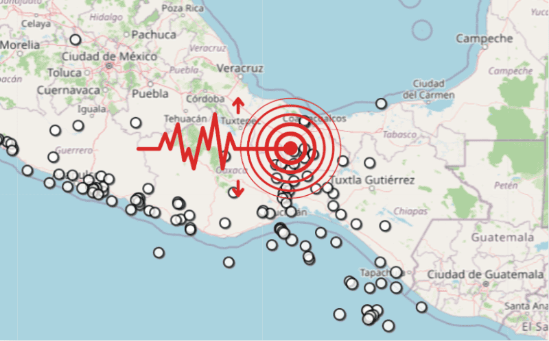 &nbsp;Sismo en Veracruz. ESPECIAL / SSN
