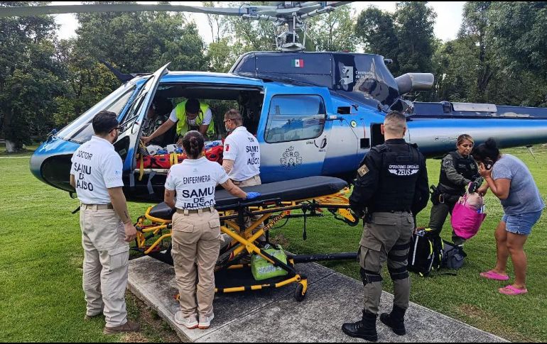 El escuadrón aerotáctico del “Zeus” cuenta con capacidades y habilidades adicionales que permiten su intervención en rescates y apoyo en contingencias, particularmente en zonas de difícil acceso. CORTESÍA/ Policía de Guadalajara