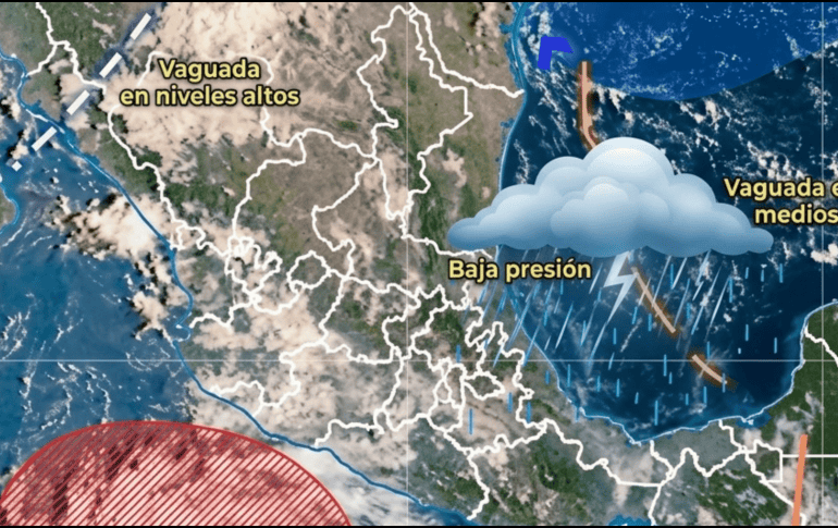 Las autoridades de los tres órdenes de gobierno mantienen activos sus protocolos de prevención, preparación y respuesta ante estas condiciones meteorológicas. ESPECIAL / SMN