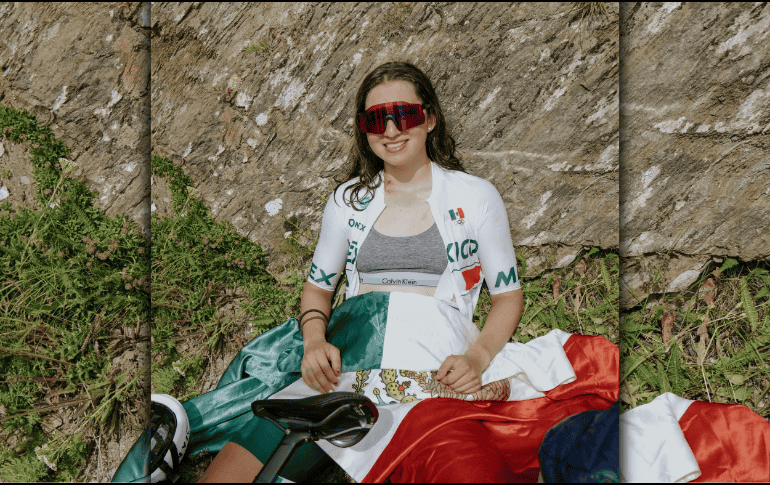 Romina Hinojosa finalizó en la posición 28 de la contrarreloj femenina del Mundial de Ciclismo de Ruta en Montreal. ESPECIAL/Instagram @romina_hinojosa02