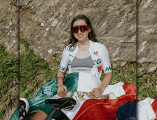 Romina Hinojosa finalizó en la posición 28 de la contrarreloj femenina del Mundial de Ciclismo de Ruta en Montreal. ESPECIAL/Instagram @romina_hinojosa02